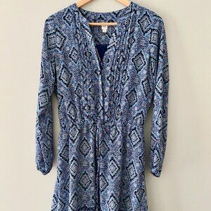 GAP Blue Patterned Dress - Size S